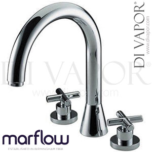 Marflow XNC363 Exena Three Hole Bath Filler Low Presure Spare Parts