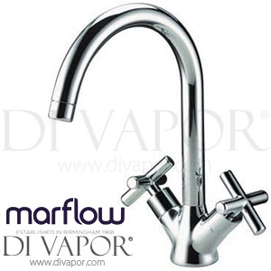 Marflow XNC412 Exena Basin Mixer with Swivel Spout Without Pop-Up Waste Low Pressure Spare Parts