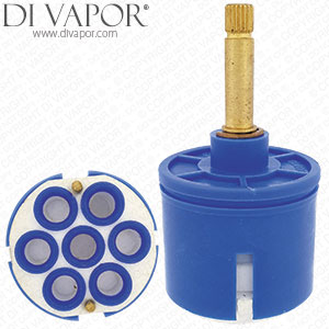 6-Way Shower Diverter Cartridge - 45mm Diameter - 83mm Total Height - 20 Spline