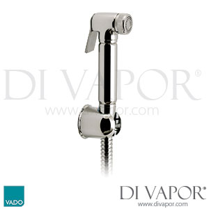 VADO XSH-LUXSHATTAF/SB-CP Luxury Brass Shattaf Handset 120cm Hose and Wall Bracket Spare Parts