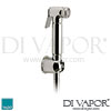 VADO Luxury Brass Shattaf Handset 120cm Hose Wall Bracket Spare Parts