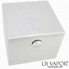 CVP Concealed Shower Valve Square Chrome Control Handle XX4DF