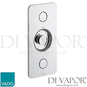 Vado ZON-128/2-CP Zone 2 Button 2 Outlet Vertical Concealed Thermostatic Valve Spare Parts