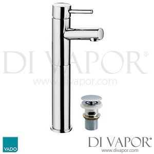 VADO Zoo-100E/CC-C/P Zoo extended Mono Basin Mixer Single Lever Deck Mounted with Clic-clac Waste Spare Parts