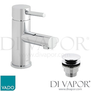 Vado ZOO-100F/CC-C/P Zoo Mono Basin Mixer Tap + Universal Waste Spare Parts