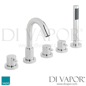 VADO Zoo-135-3/4-C/P Zoo 5 Hole Bath Shower Mixer Deck Mounted Spare Parts