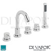 VADO Zoo 5 Hole Bath Shower Mixer Deck Spare Parts