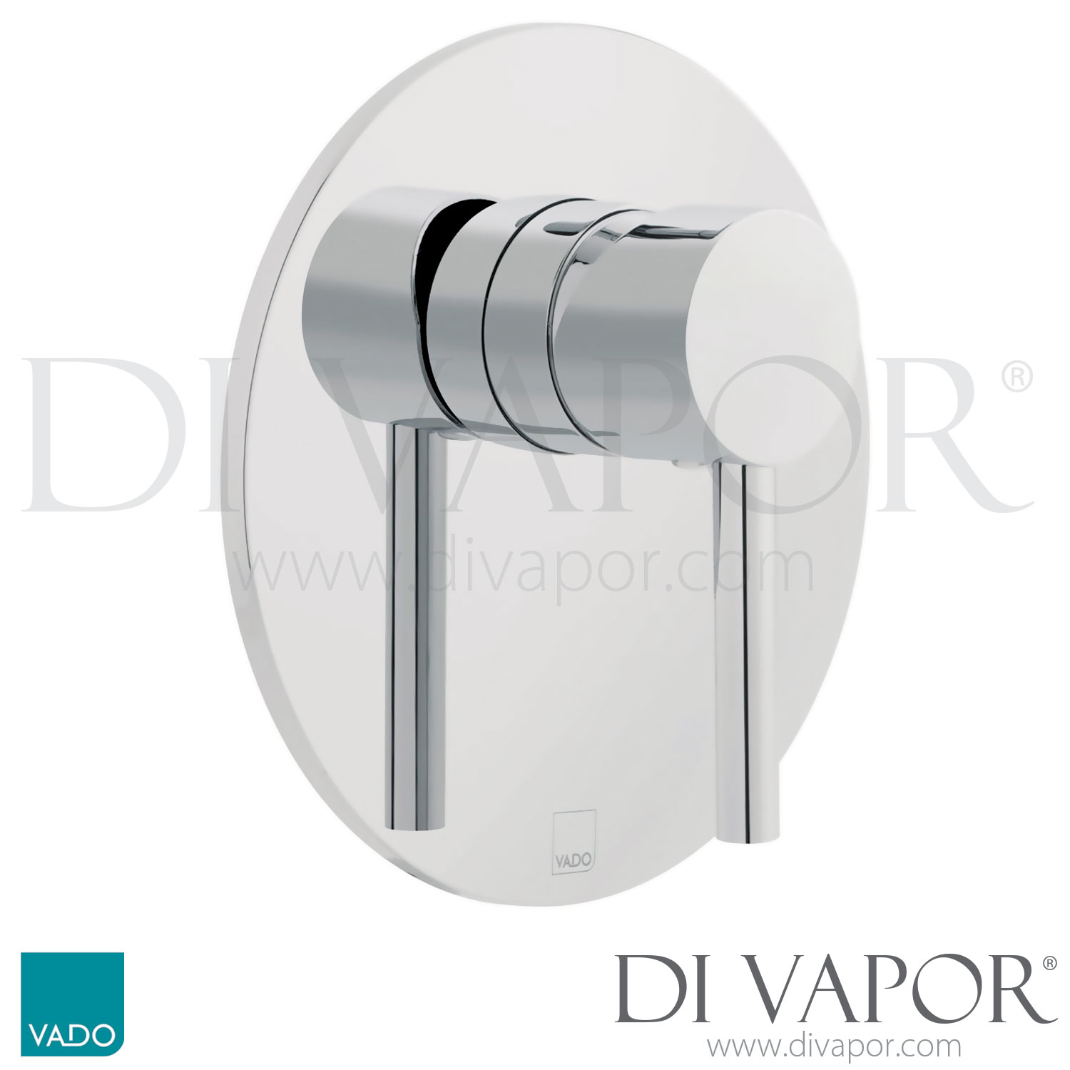 VADO Zoo145A/ROC/P Zoo Round Back Plate Concealed Manual Shower Valve
