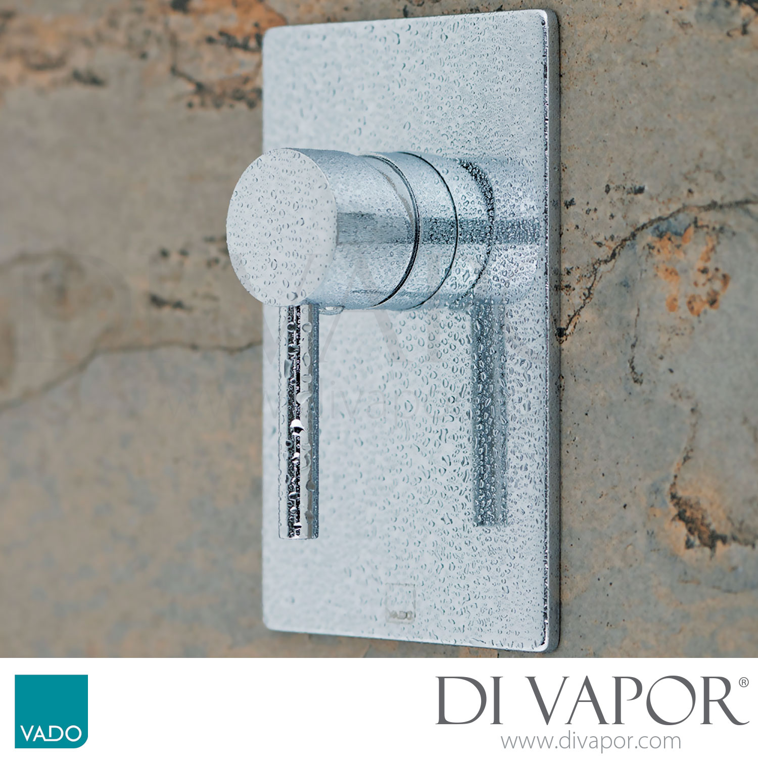 VADO Zoo145A/SQC/P Zoo square Back Plate Concealed Manual Shower