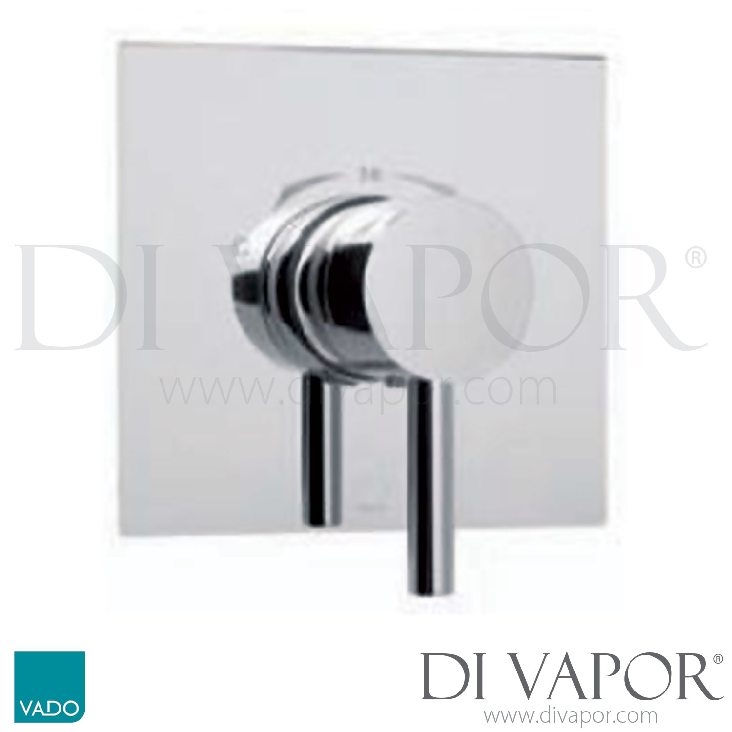 VADO ZOO145/SQC/P Zoo Concealed Shower Valve Single Lever Wall