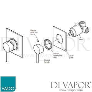 Vado ZOO-145/SQ Zoo Concealed Single Lever Shower Valve with Square Backplate Spare Parts