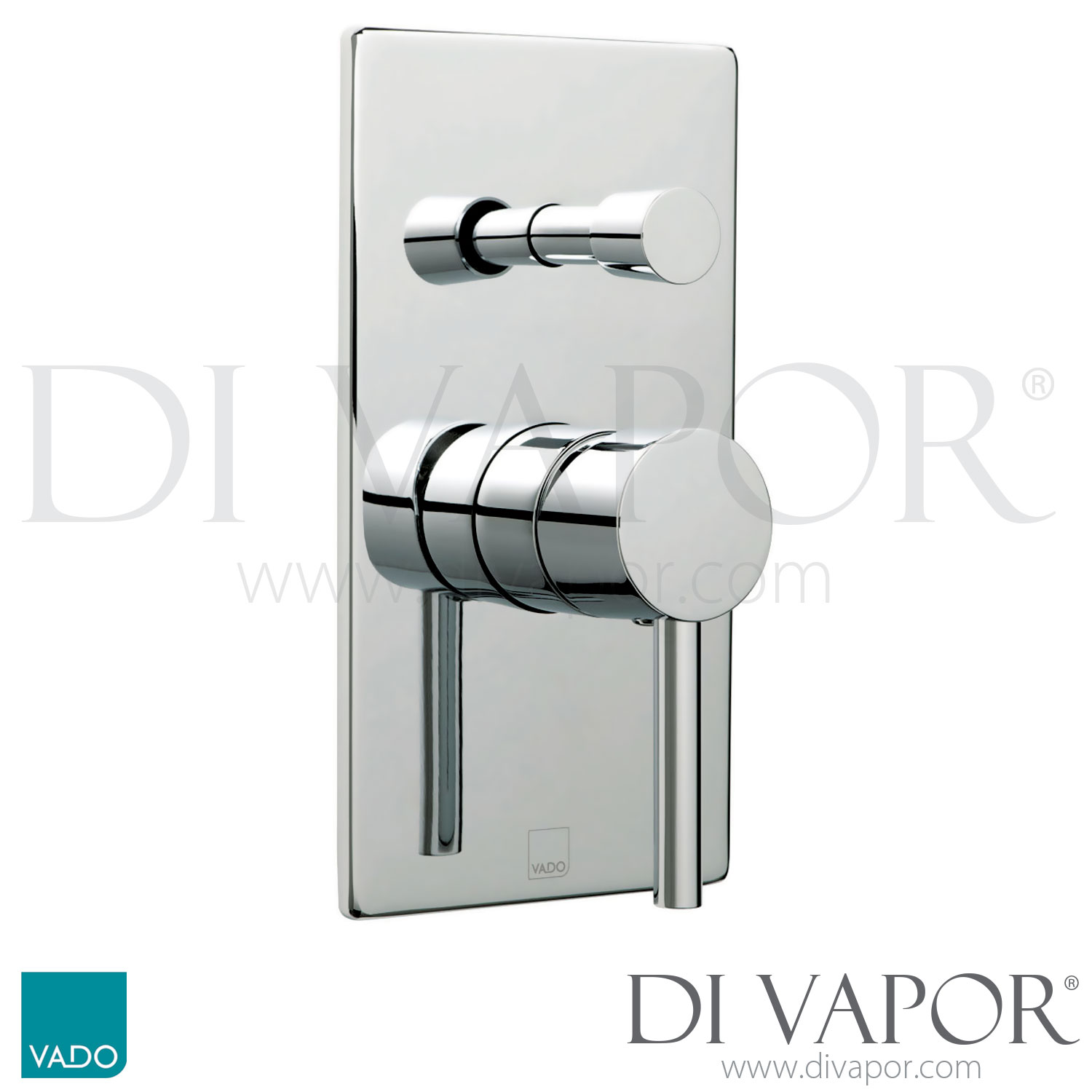 VADO Zoo147A/SQC/P Zoo square Back Plate Concealed Single Lever