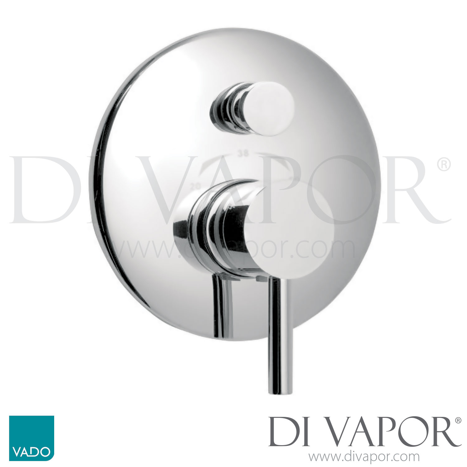 VADO Zoo147TC/P Zoo Round Back Plate Axiotherm Concealed