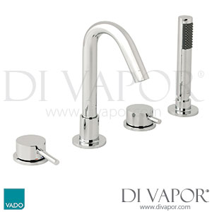 VADO Zoo-232-CP Zoo 4 Hole Bath Shower Mixer Single Lever Deck Mounted Spare Parts