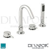 VADO Zoo 4 Hole Bath Shower Mixer Single Lever Spare Parts