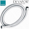 Vado 150mm Shower Hose - ZOO-HOSE/AT-SIL Conical Anti-Twist Nuts in Silver