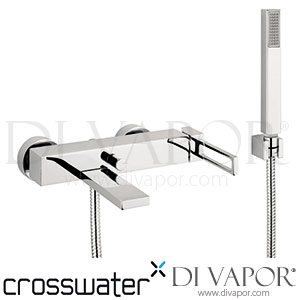 Crosswater ZT421WC Zest Wall Mounted Bath Shower Mixer with Kit Spare Parts