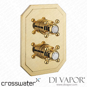 Crosswater Belgravia Concealed Thermostatic Crosshead 3 Outlet Shower Valve with Crossbox Technology - Unlacquered Brass belgravia-conc-3out-v-un-brass Spare Parts