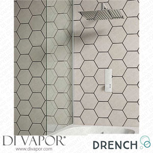 Drench Ross Concealed Thermostatic Push Button Shower Valve Fixed Head & Overflow Bath Filler dr-ross-concealed-shower-kit Spare Parts