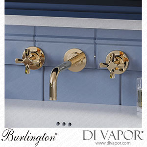 Burlington Riviera 3 Hole Wall Mounted Basin Mixer Tap riviera-3h-wall-basin-tap Spare Parts