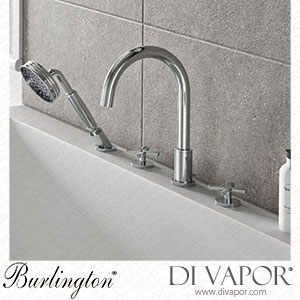 Burlington Riviera 4 Hole Bath Shower Mixer Tap & Shower Kit riviera-4h-deck-bath-tap-and-kit Spare Parts