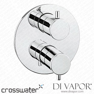 Crosswater MPRO Industrial Thermostatic 2 Outlet Shower Valve - Crossbox Technology - Chrome xwater-mpro-2-shower-valve-c Spare Parts