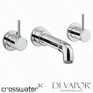Crosswater MPRO Industrial 3 Hole Wall Mounted Bath Spout Tap - Chrome xwater-mpro-3-wall-bath-tap-c Spare Parts