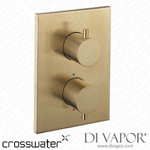 Crosswater MPRO Thermostatic 2 Outlet Shower Valve - Crossbox Technology - Brushed Brass xwater-mpro-xbox-2-svalve-bbrass Spare Parts