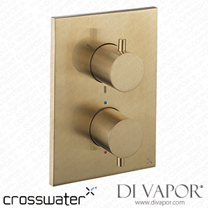Crosswater MPRO Thermostatic 3 Outlet Shower Valve - Crossbox Technology - Brushed Brass xwater-mpro-xbox-3-svalve-bbrass Spare Parts