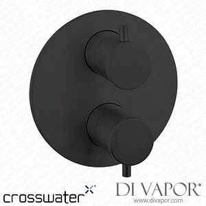 Crosswater MPRO Industrial Thermostatic 3 Outlet Shower Valve - Crossbox Technology - Carbon Black xwater-mpro-xbox-3out-lvrs-cblck Spare Parts