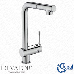 Ideal Standard Ceralook Single Lever L-Shape Spout Kitchen Tap with Pull Out Spout Bd573Aa Chrome Spare Parts