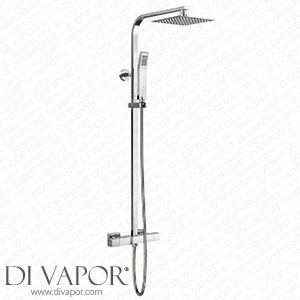 VeeBath Cheltenham Square 8-inch Exposed Thermostatic Bar Mixer Shower Valve Spare Parts