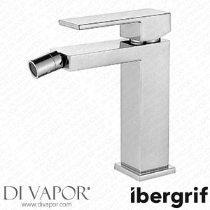Ibergrif M11005 Square Bathroom Basin Mixer Tap with Water Saving Funtion Chrome Silver Spare Parts