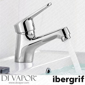 Ibergrif M11050 Bathroom Basin Tap Sink Tap Mixers Chrome Brass with UK Standard Hoses Spare Parts