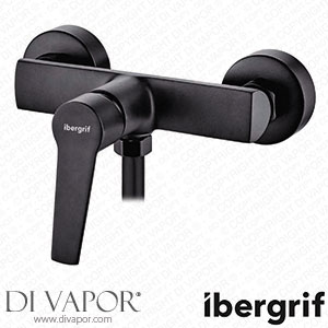 Ibergrif M12026B Arial - Single Lever Bathtub-Shower Mixer Bath Tap Set Chrome Black Spare Parts