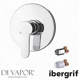 Ibergrif ?M21701A Concealed Shower Mixer Tap with Body Valve Chrome Spare Parts