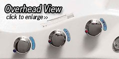Whirlpool Bathtub - Windermere (overhead view)